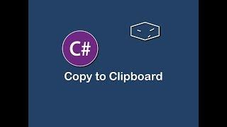 copy to clipboard in c#