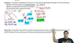 Intro to Inclined Planes Example