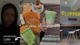 a day in my life VLOG  | hitting 1k + grwm + brunch date + shopping & more