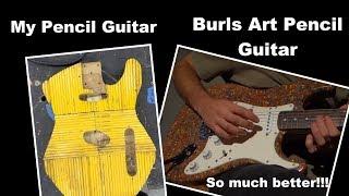 Awesome Colored Pencil Guitar by Burls Art - Sunday Conversation