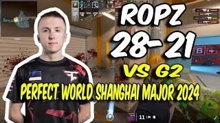 CS2 POV FaZe ropz (28/21) vs G2 (Nuke) @ Perfect World Shanghai Major 2024