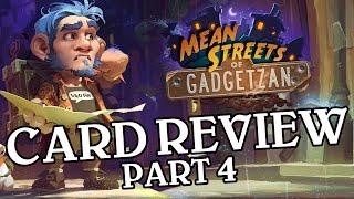 Mean Streets of Gadgetzan Card Review Part 4 - Hearthstone