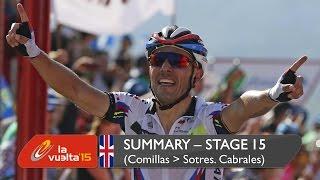 Summary - Stage 15 (Comillas / Sotres. Cabrales) - Vuelta a España 2015
