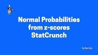 How to calculate Normal Distribution Probabilities using StatCrunch