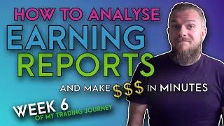 How to analyse Earning Reports and make $180 Day Trading the Stock Market - Zed Monopoly Student