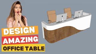 Design a Stunning Modern Office Table in SketchUp