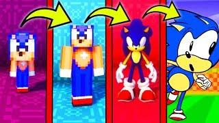 КАК МЕНЯЛСЯ СОНИК И ЕГО ЖИЗНЕННЫЙ ЦИКЛ В МАЙНКРАФТ ~ ЭВОЛЮЦИЯ СОНИКА В MINECRAFT SONIC