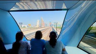 The Most Satisfying View  | 4K | City View  | Dubai Metro Ride