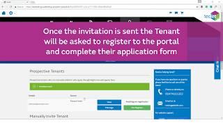 Inviting a tenant to pay reservation fees