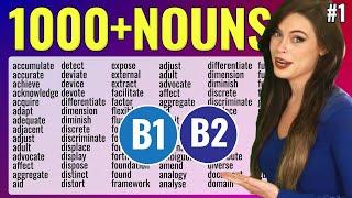 1000+ Nouns Every Intermediate Learner Needs to Know!  (Part 1)