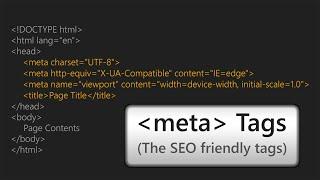 What are Meta Tags? | The SEO Friendly Tags | AnaghTech