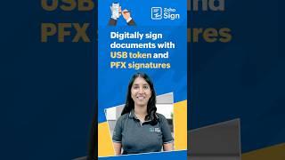 How to sign PDF documents with DSC or PFX file | Digitally sign PDF file by DSC | Zoho Sign