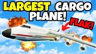 Testing If the LARGEST CARGO PLANE Can Survive FLAK? Stormworks