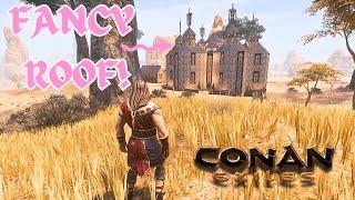 Conan Exiles: Star Fort in the Savanna – Fancy Roof Design!