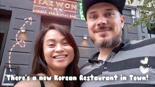 There's a new Korean Restaurant in town! 丨 Itaewon 【Food Vlog • International Couple 】