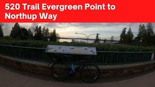 520 Trail: Evergreen Pt to Northup Way [Bellevue Bike Tour][4K]