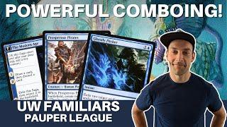 A SUPER COMBO VERSION! This is Pauper UW Familiars that goes infinite and is still very consistent