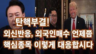 탄핵부결 후폭풍, 외신반응, 삼성전자, 포스코홀딩스, 에코프로비엠, 포스코퓨처엠, 에코프로, SK하이닉스, 2차전지, 반도체, 제약바이오, 외국인매수, 트럼프 대응방법, 추천주매수