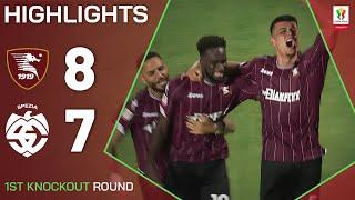 SALERNITANA-SPEZIA 8-7 | HIGHLIGHTS | Hosts win 6-goal thriller | Coppa Italia Frecciarossa 2024/25