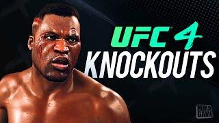UFC 4 - KNOCKOUT MODE in New Arenas BACKYARD & KUMITE !