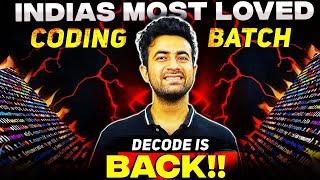 Launching Decode Batch!!! The Ultimate Coding Course!!   ft. Raghav Garg #dsa  #collegewallah #pw
