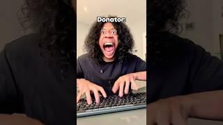 FUNNY VIDEO Dudes that Donate Life Savings to a Streamer Part 2  #shorts