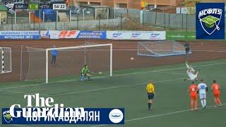 Rubin Kazan footballer scores astonishing backflip penalty