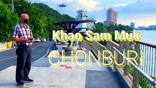 Chonburi province Highlights | Bangsaen beach near Bangkok Thailand in 4K