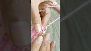 Easy Crochet Tulip Flower Tutorial on YouTube Gonkui Crochet step by step #shorts #crochet