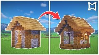 ► How To Transform a Small Villager Farm House In Minecraft #2 | Survival Build