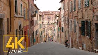 Beautiful Cities of Tuscany, Italy - 4K City Life Video with Street Sounds