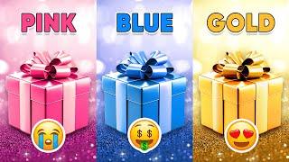 Choose Your Gift...! Pink, Blue or Gold ⭐️ How Lucky Are You?  Quiz Shiba