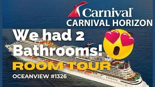 Carnival Horizon OCEANVIEW Room Tour | #1326