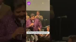 Udit Narayan kisses Female fan at Concert! Shocking video went viral