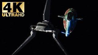 Boba Fett VS Imperial Shuttle - The Mandalorian S2 EP 8 | 4K