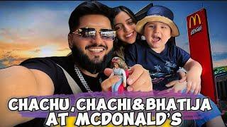 Chachu,Chachi & Bhatija At McDonald’s | Sunny Jutt & Iqra Sufyan | Vlog