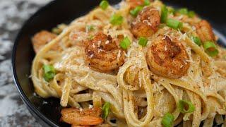 25 Minute Creamy Cajun Shrimp Alfredo​