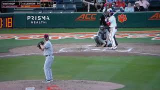 Clemson baseball's Josh Paino home run vs. Winthrop