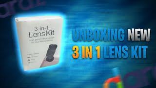 unboxing 3 in 1 lens mobile lens kit | Lens kit  | The unboxlogy