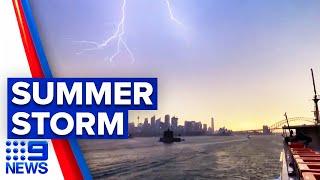 Summer storm wreaks havoc across Sydney | 9 News Australia