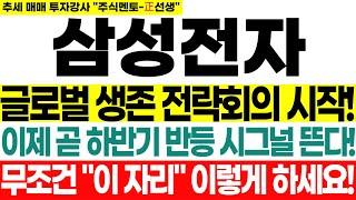 [삼성전자] 글로벌 생존 전략회의 시작! 이제 곧 하반기 반등 시그널 뜬다! 무조건 "이 자리" 이렇게 하세요!