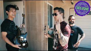 Synyster Gates Surprises a Fan with a Signed Guitar