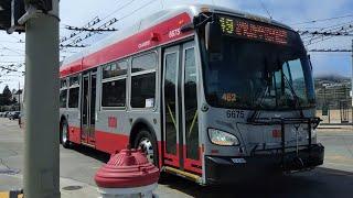 SF Muni 2018 New Flyer XDE60 #6675 on Route 49 Van Ness/Mission