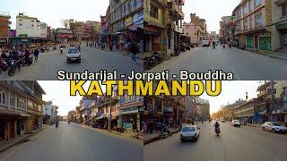 Kathmandu LIVE Roads Condition  Sundarijal - Jorpati - Bouddha 4K HDR 2024