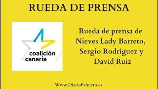 Rueda de prensa de Nieves Lady Barreto, Sergio Rodríguez y David Ruiz.