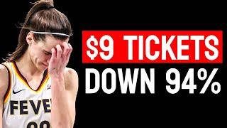 This is BAD For The WNBA as Ticket Prices TANK With Caitlin Clark Injury...