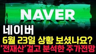 네이버 주가 전망. 심상치 않은 수급, 내일 주가 감히 맞춰보겠습니다. 반드시 체크해보세요. 6월 23일 방송. #NAVER주가