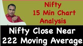 Nifty 15 Min Chart Analysis !! Nifty Close Near 222 Moving Average