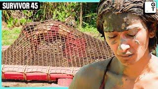 J. Maya Gets Stuck In The Mud! - Immunity Challenge Pt.1 | SURVIVOR S45 E6