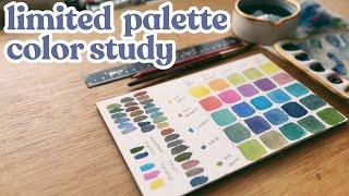 Charting a color study using limited watercolor colors - the how and why